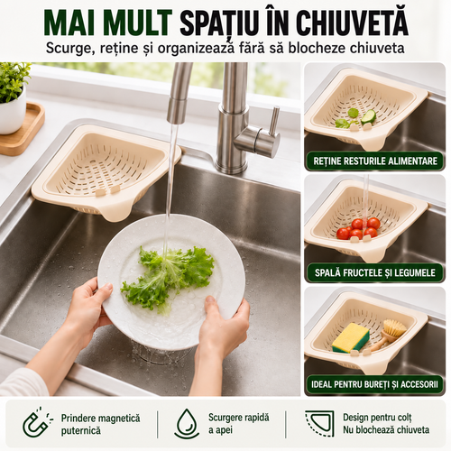 Coș Magnetic pentru Chiuvetă