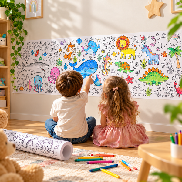 Rolă de desen pentru copii - 12 metri de creativitate